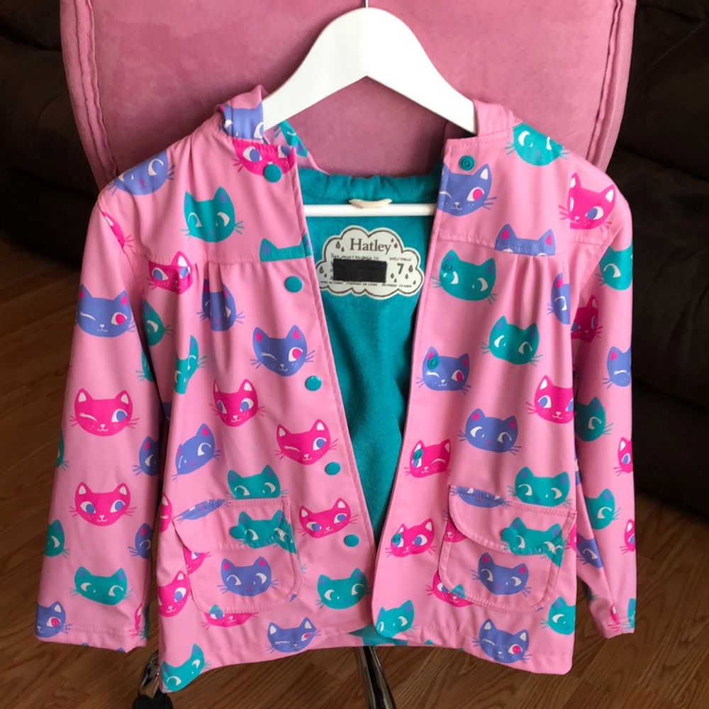 HATLEY SILLY KITTIES GIRLS RAINCOAT